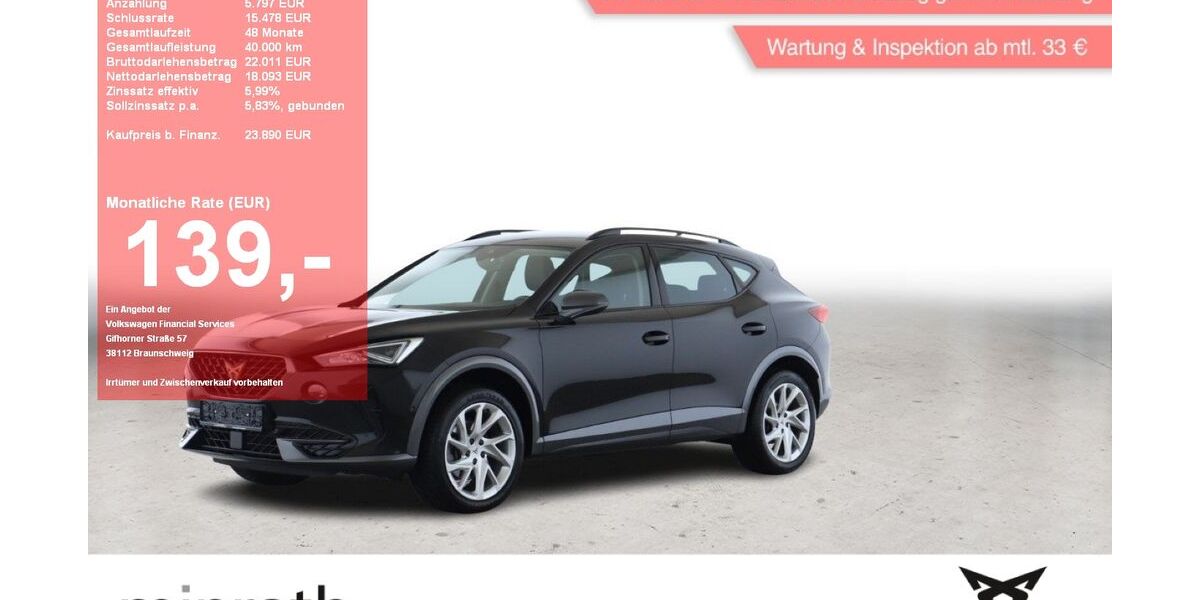 Cupra Formentor 54.781 km 23.390 &euro; Moers-Hülsdonk 47441
