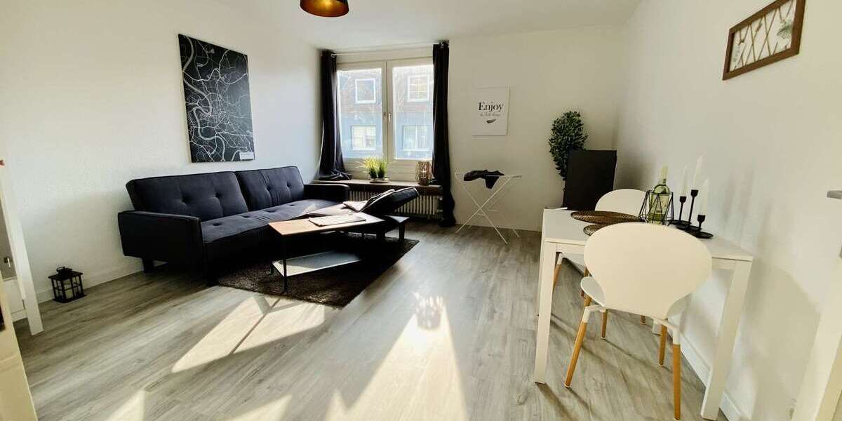 Etagenwohnung Düsseldorf Oberbilk - 1 Zimmer, 42 m&sup2;, 700&euro; | Angebot:26080529