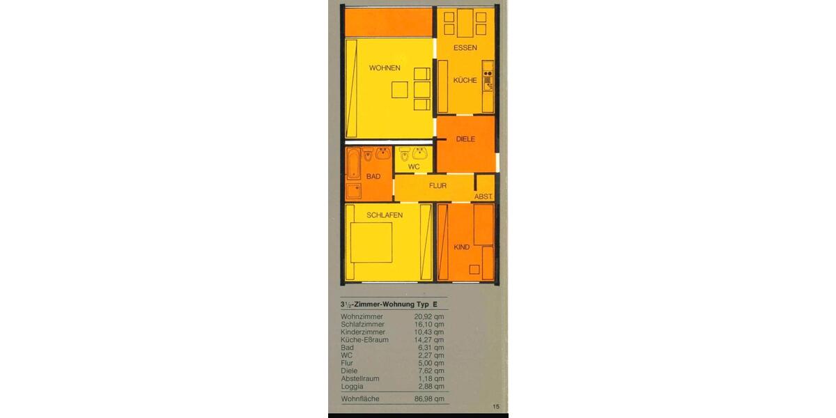 Etagenwohnung Mönchengladbach - 3.5 Zimmer, 87 m&sup2;, 203.999&euro; | Angebot:26063729
