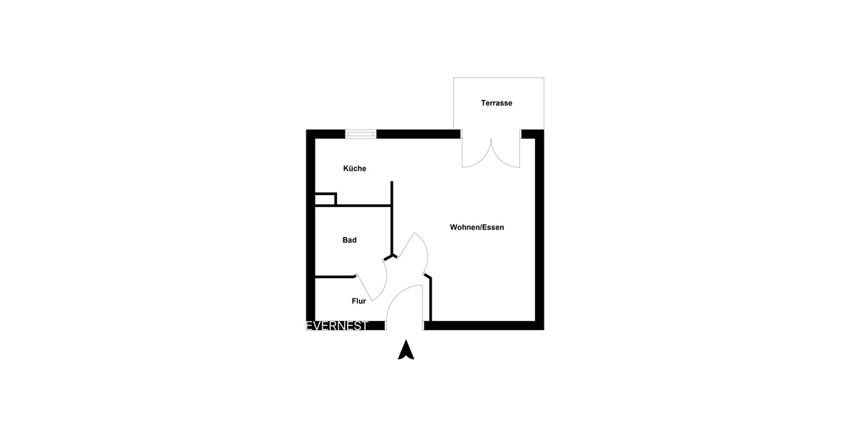 Erdgeschoßwohnung Düsseldorf Stadtbezirk 9 - 1 Zimmer, 32 m&sup2;, 220.000&euro; | Angebot:9220963