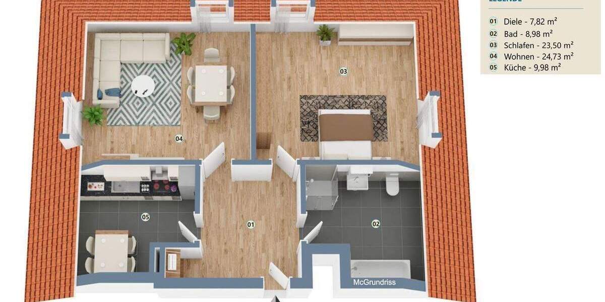 Zimmer Meerbusch Büderich - 2 Zimmer, 75 m&sup2;, 1.100&euro; | Angebot:25696352