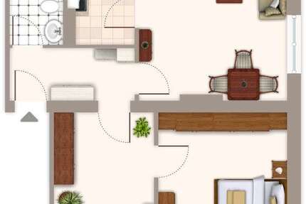 Wohnung Mönchengladbach Bonnenbroich-Geneicken - 3 Zimmer, 52 m&sup2;, 519&euro; | Angebot:25818653