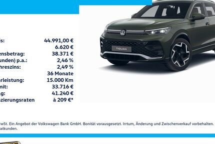 VW Tiguan 6.396 km 44.991 &euro; Krefeld 47803