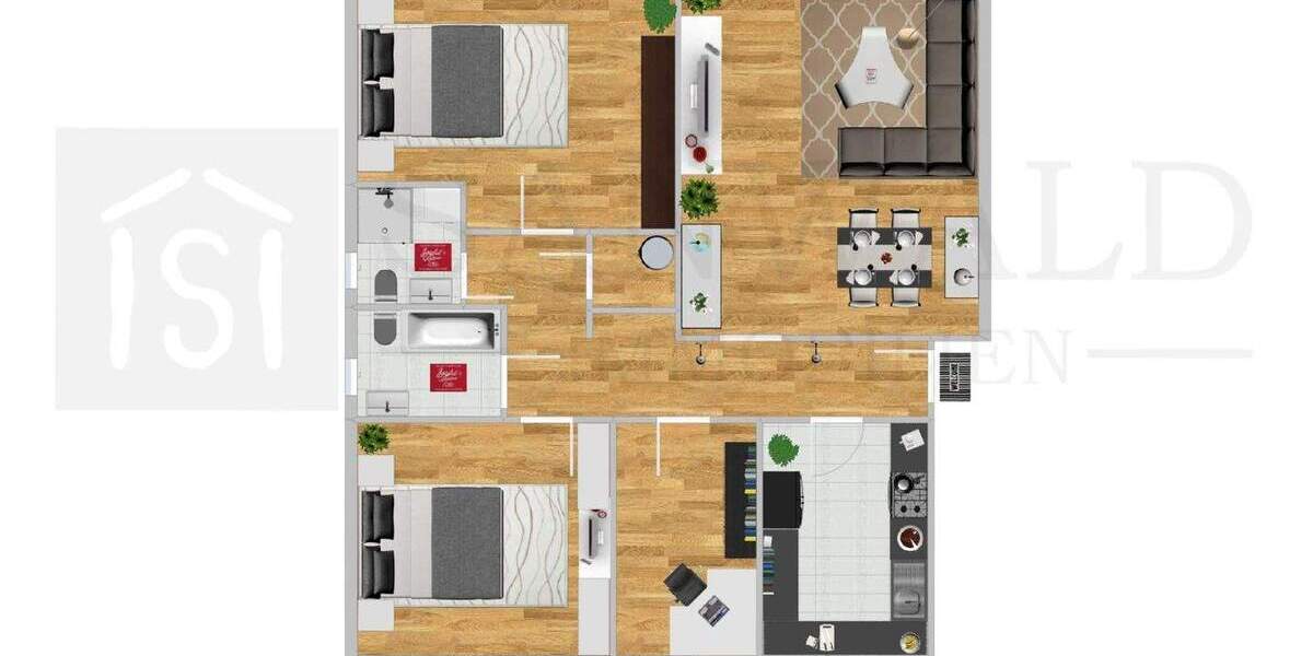 Etagenwohnung Mettmann Metzkausen - 4 Zimmer, 108 m&sup2;, 249.000&euro; | Angebot:25727595