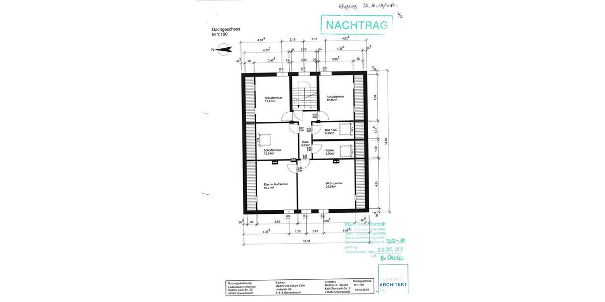 Dachgeschoßwohnung Grevenbroich - 5 Zimmer, 95 m&sup2;, 912&euro; | Angebot:25903076