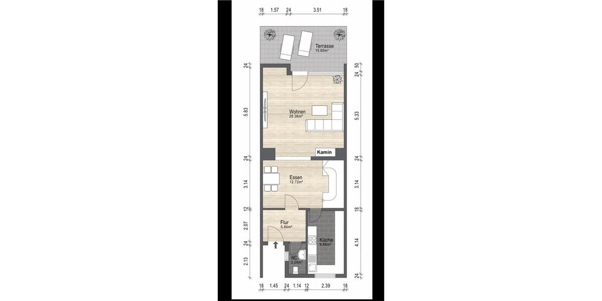 Reihenhaus Ratingen Hösel - 5 Zimmer, 140 m&sup2;, 2.200&euro; | Angebot:25877011