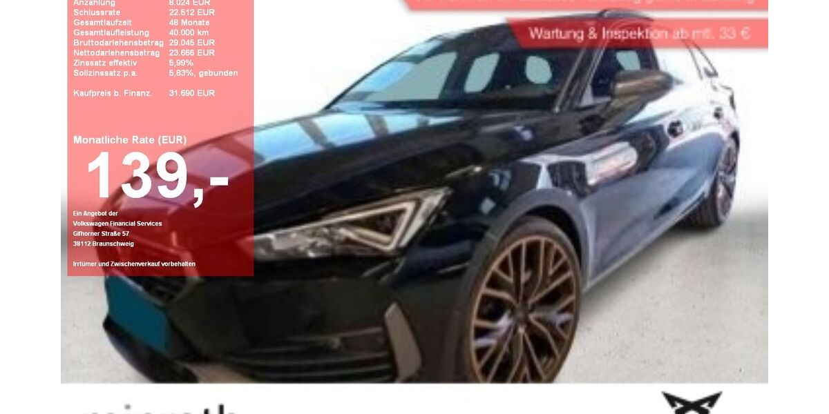 Cupra Leon 38.027 km 31.190 &euro; Moers-Hülsdonk 47441