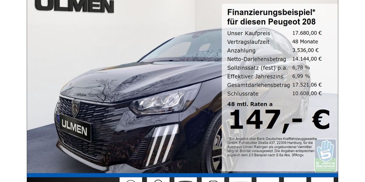 Peugeot 208 10.169 km 17.680 &euro; Ratingen 40880