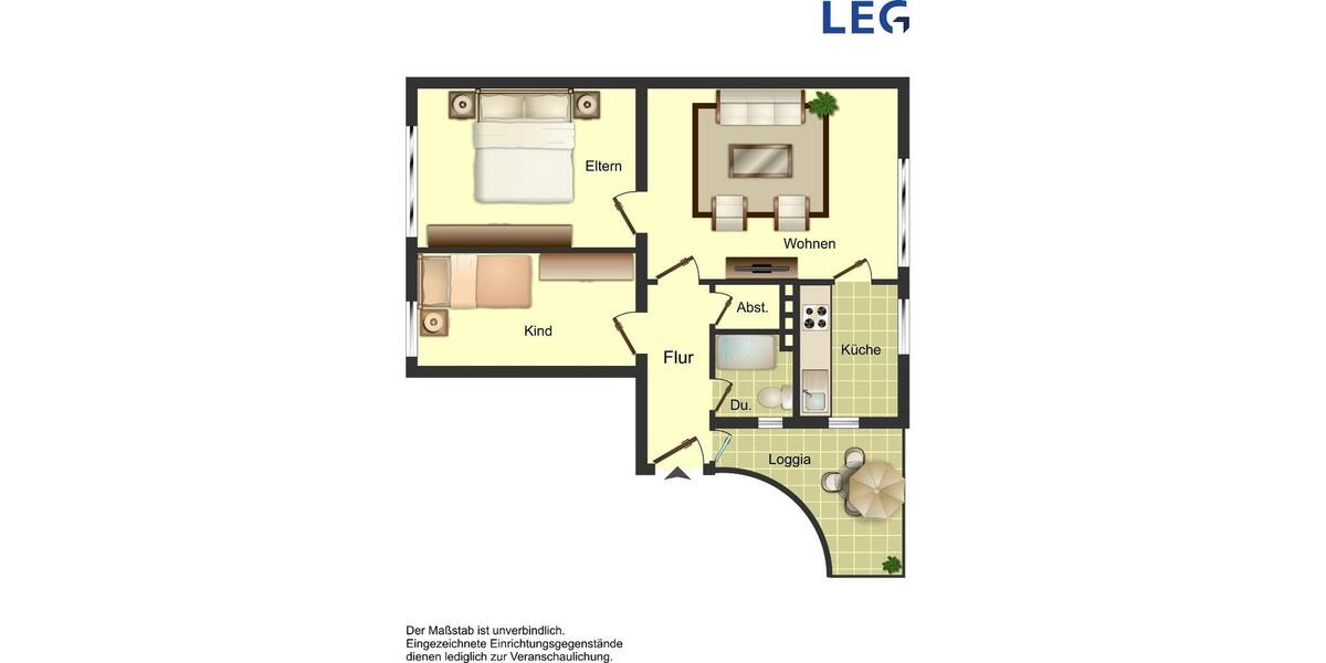 Etagenwohnung Duisburg Duisburg-Mitte - 3 Zimmer, 60 m&sup2;, 609&euro; | Angebot:24422939