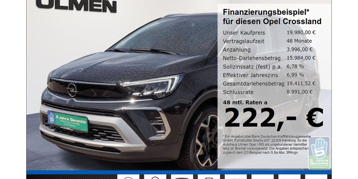 Opel Crossland (X) 36.935 km 19.980 &euro; Düsseldorf 40231