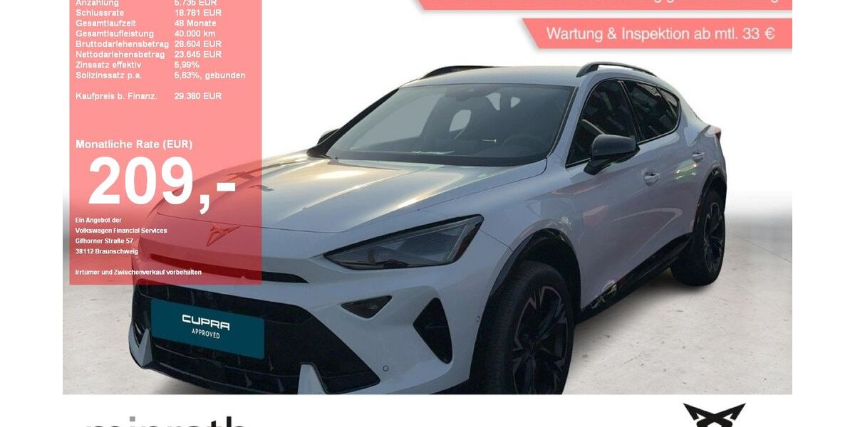 Cupra Formentor 12.115 km 29.380 &euro; Moers-Hülsdonk 47441