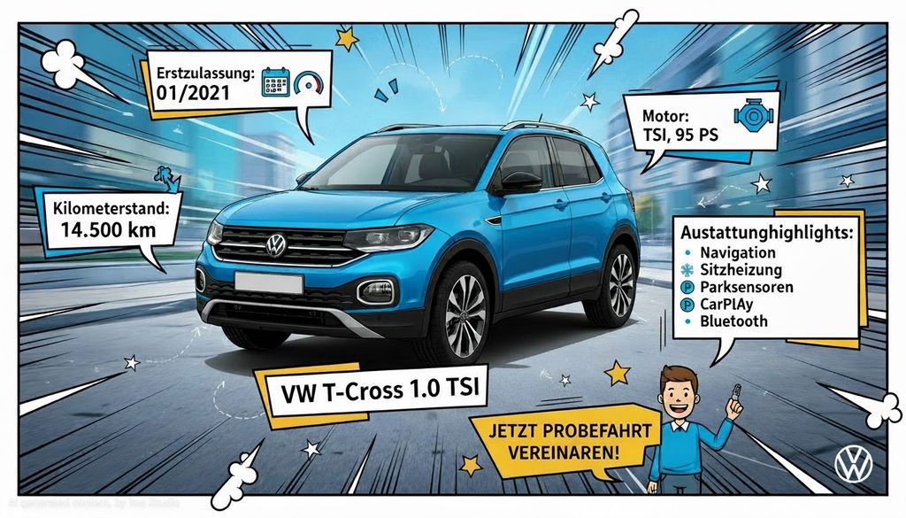 VW T-Cross 14.500 km 17.490 &euro; Viersen 41751