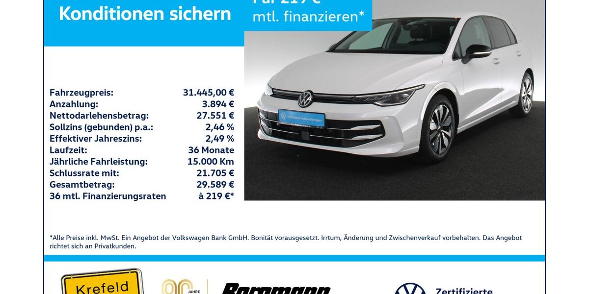 VW Golf 7.388 km 31.445 &euro; Krefeld 47803