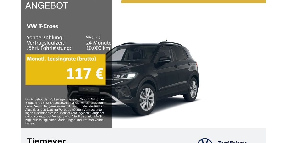 VW T-Cross 20.337 km 18.880 &euro; Duisburg 47059