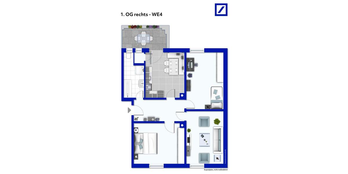 Etagenwohnung Mülheim an der Ruhr Linksruhr - 3 Zimmer, 86 m&sup2;, 870&euro; | Angebot:26005600