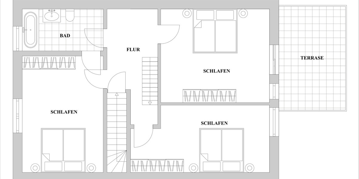 Einfamilienhaus Düsseldorf Garath - 8 Zimmer, 241 m&sup2;, 599.000&euro; | Angebot:25683480