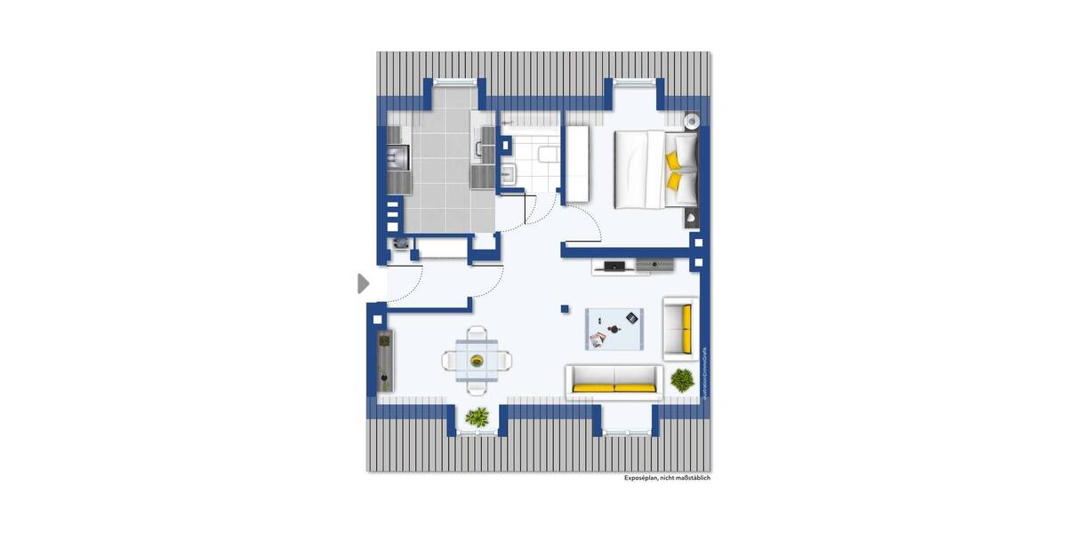 Etagenwohnung Duisburg Ruhrort - 2 Zimmer, 55 m&sup2;, 89.750&euro; | Angebot:25997754