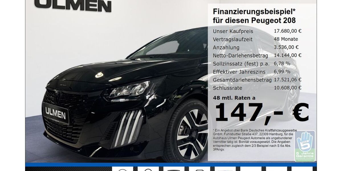 Peugeot 208 29.532 km 17.680 &euro; Düsseldorf 40233