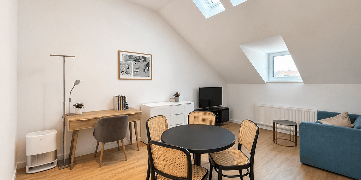 Etagenwohnung Düsseldorf Oberbilk - 2 Zimmer, 59 m&sup2;, 1.200&euro; | Angebot:26897016