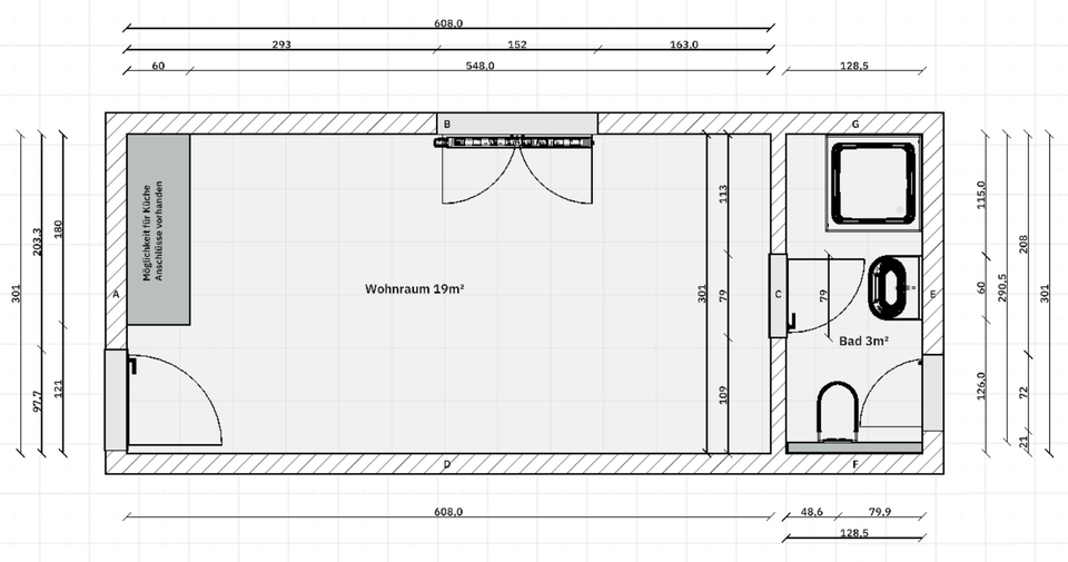 Etagenwohnung Nettetal - 1 Zimmer, 22 m&sup2;, 170&euro; | Angebot:25837274