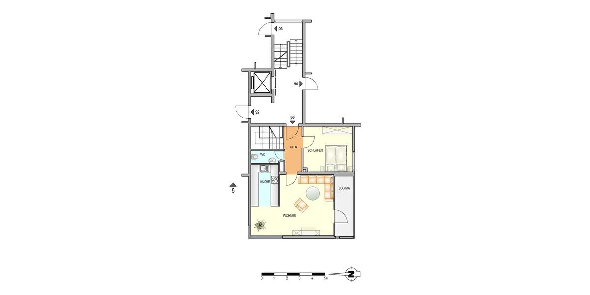 Etagenwohnung Erkrath - 3 Zimmer, 86 m&sup2;, 774&euro; | Angebot:26661771
