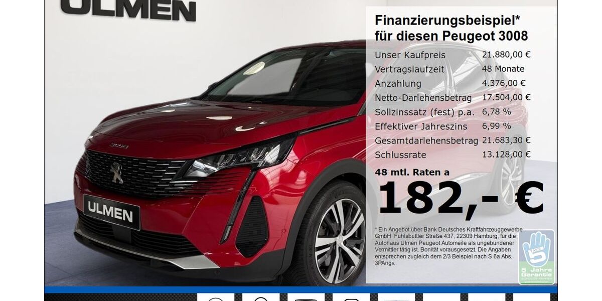 Peugeot 3008 69.941 km 21.880 &euro; Düsseldorf 40233