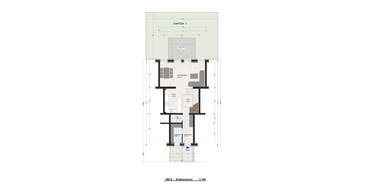 Reihenhaus Mönchengladbach West - 3 Zimmer, 130 m&sup2;, 1.700&euro; | Angebot:26429794