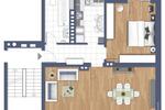Erdgeschoßwohnung Düsseldorf Heerdt - 2 Zimmer, 62 m&sup2;, 1.240&euro; | Angebot:26356322