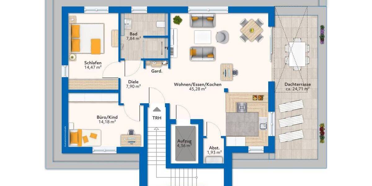 Etagenwohnung Niederkrüchten Varbrook - 2 Zimmer, 69 m&sup2;, 349.500&euro; | Angebot:25743855