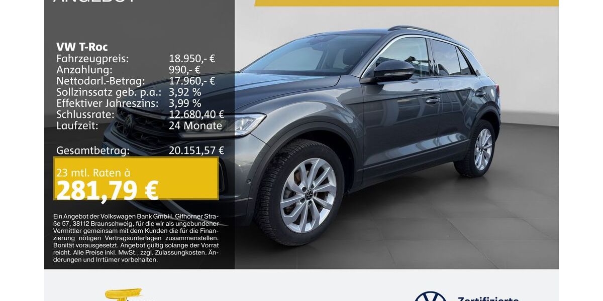 VW T-Roc 77.550 km 18.770 &euro; Duisburg 47059