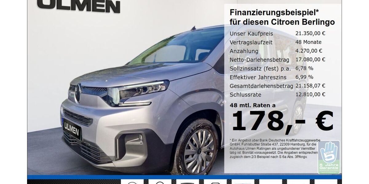 Citroen Berlingo 74.052 km 19.980 &euro; Ratingen 40880