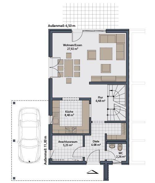 Doppelhaushälfte Krefeld Benrad - 4 Zimmer, 160 m&sup2;, 1.900&euro; | Angebot:26664348