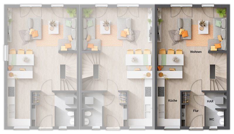 Reihenendhaus Moers Schwafheim - 4 Zimmer, 128 m&sup2;, 646.127&euro; | Angebot:25692566