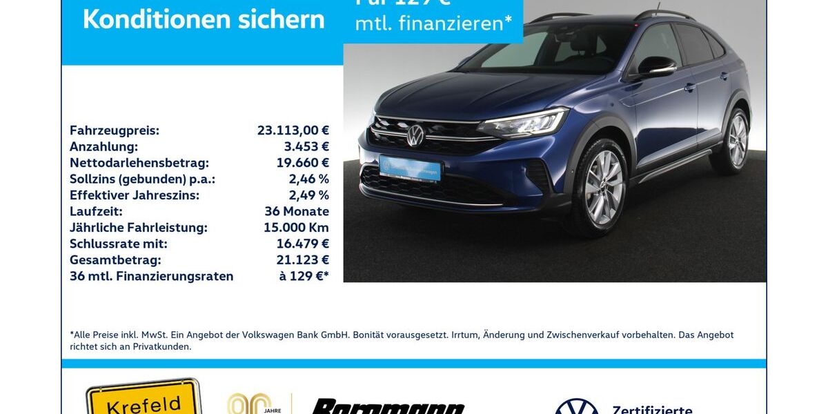 VW Taigo 5.395 km 23.113 &euro; Krefeld 47803