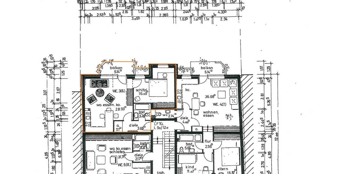Etagenwohnung Mönchengladbach Bonnenbroich - 2 Zimmer, 53 m&sup2;, 99.000&euro; | Angebot:26674849