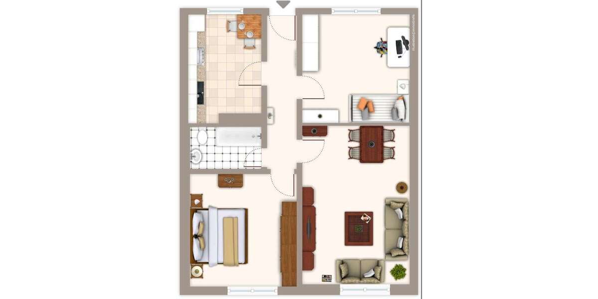 Etagenwohnung Mönchengladbach Rheydt - 2 Zimmer, 68 m&sup2;, 649&euro; | Angebot:25818696