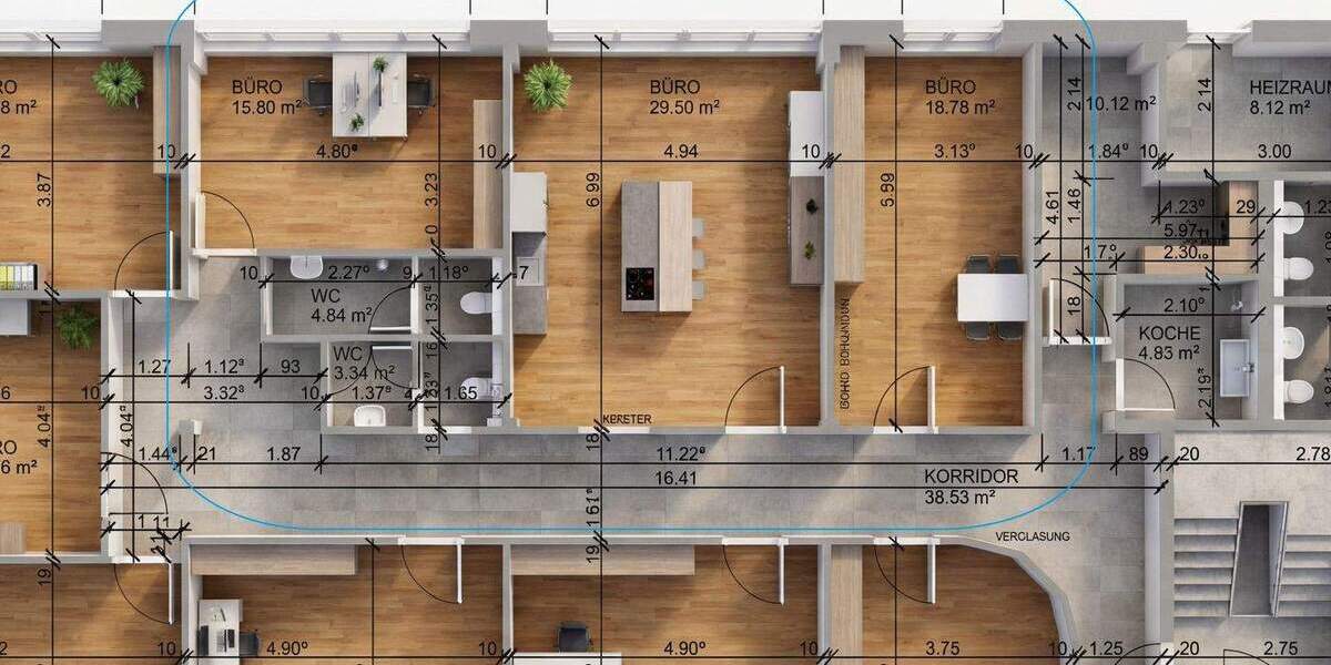 Gewerbeobjekt Willich Münchheide - 2 Zimmer, 76 m&sup2;, 759&euro; | Angebot:25896449