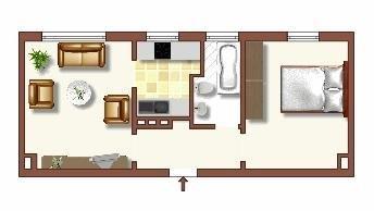 Etagenwohnung Duisburg Huckingen - 2 Zimmer, 41 m&sup2;, 419&euro; | Angebot:25901457