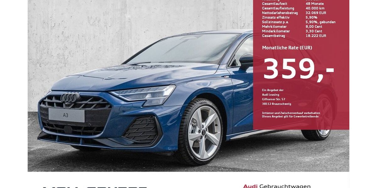 Audi A3 10.000 km 39.990 &euro; Düsseldorf 40549