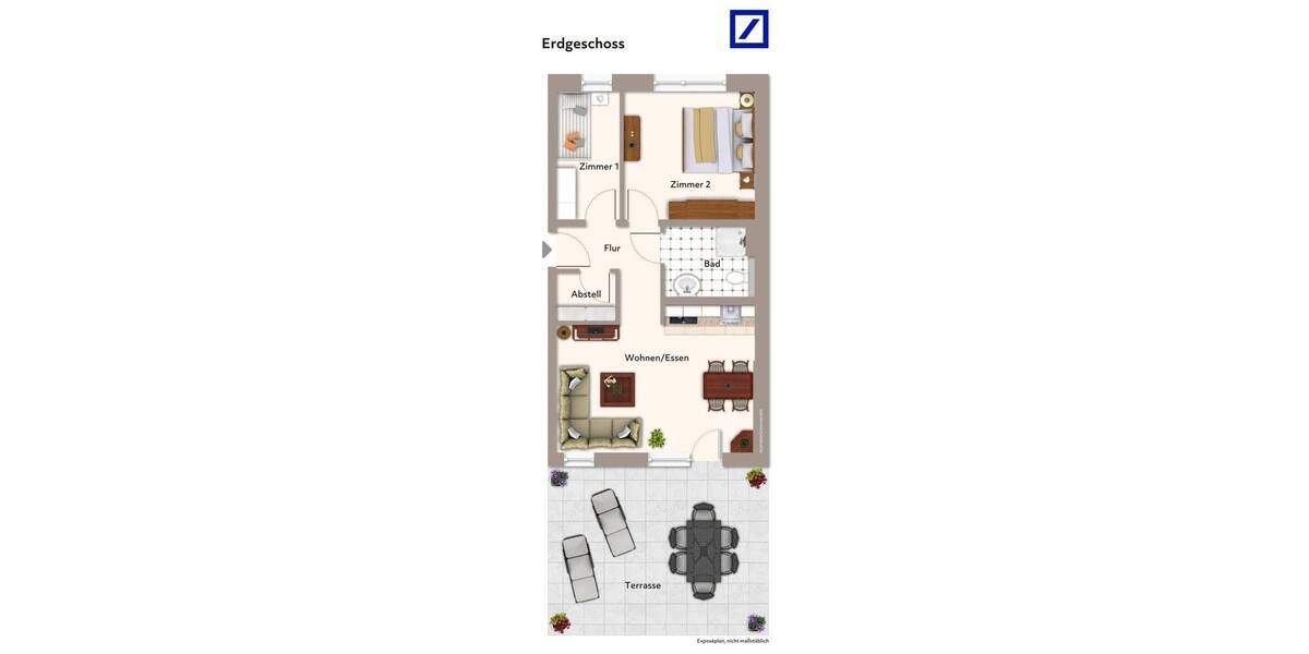 Etagenwohnung Willich - 2 Zimmer, 78 m&sup2;, 1.180&euro; | Angebot:26788180