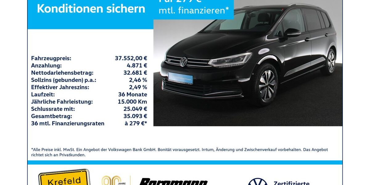 VW Touran 24.071 km 37.552 &euro; Krefeld 47803