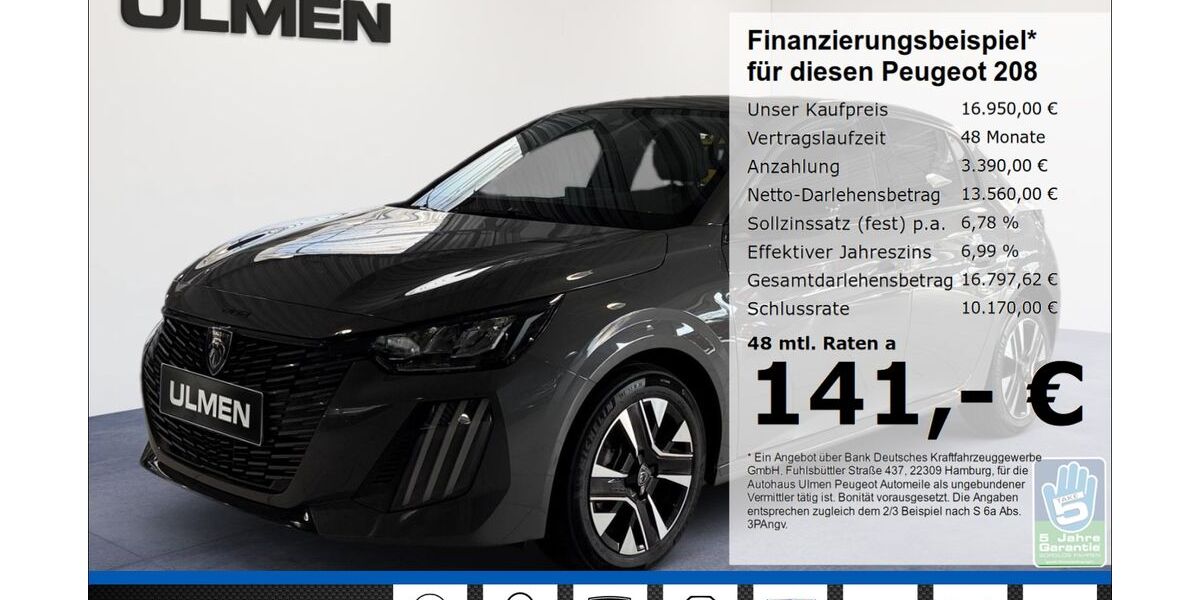 Peugeot 208 29.347 km 16.950 &euro; Düsseldorf 40233