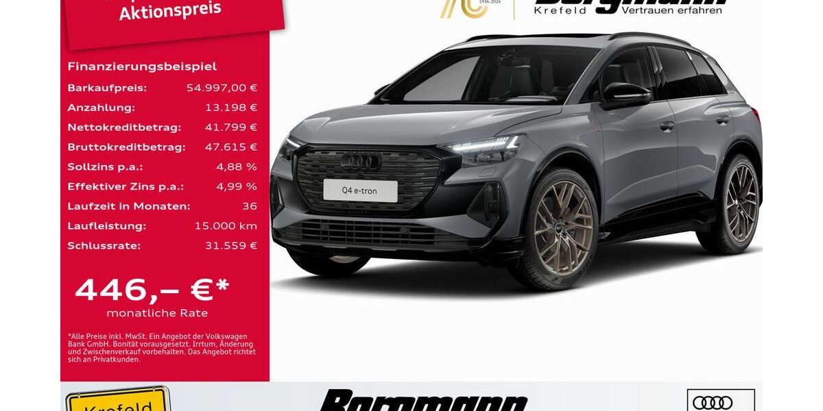 Audi Q4 16.504 km 54.997 &euro; Krefeld 47803