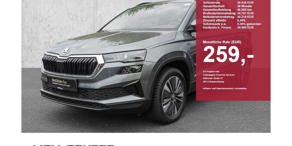 Skoda Karoq 15.667 km 34.480 &euro; Düsseldorf 40474