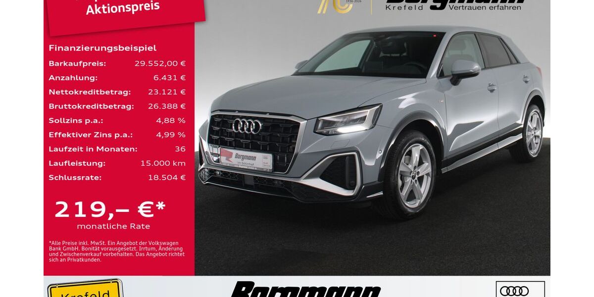 Audi Q2 11.000 km 29.552 &euro; Krefeld 47803