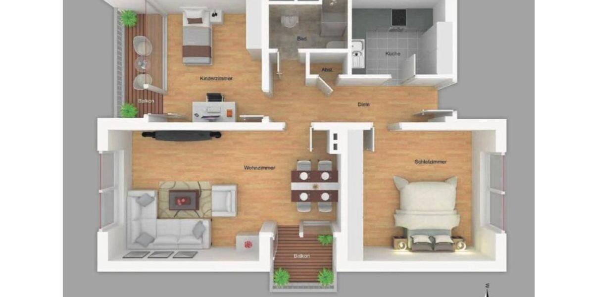 Etagenwohnung Krefeld - 3 Zimmer, 81 m&sup2;, 825&euro; | Angebot:25454195