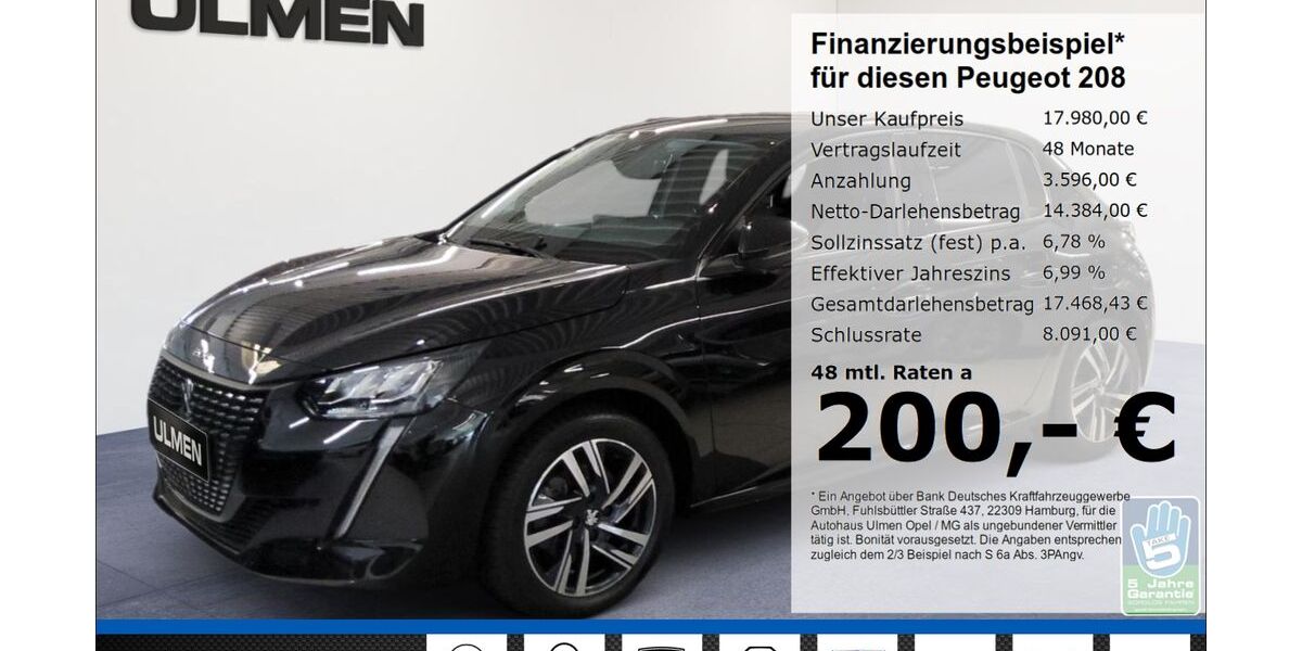 Peugeot 208 45.780 km 17.980 &euro; Düsseldorf 40231