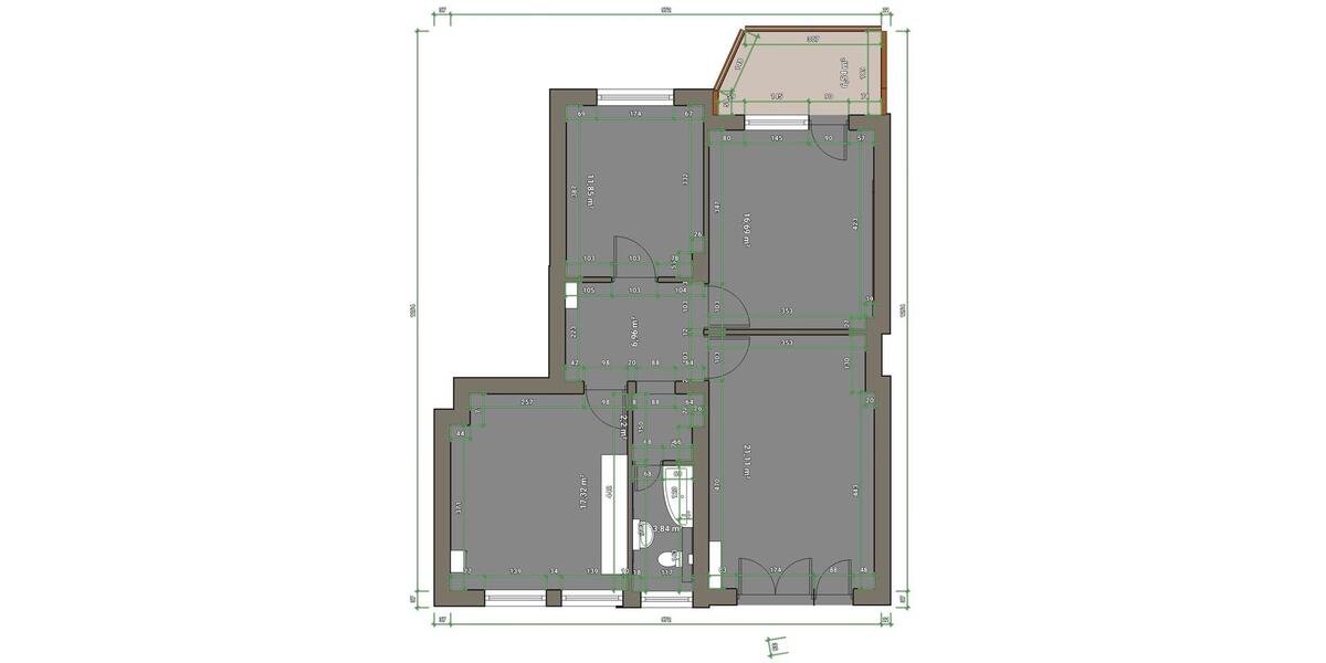 Etagenwohnung Krefeld Cracau - 3 Zimmer, 83 m&sup2;, 890&euro; | Angebot:27585288