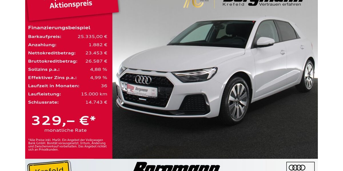 Audi A1 1.118 km 25.335 &euro; Krefeld 47803