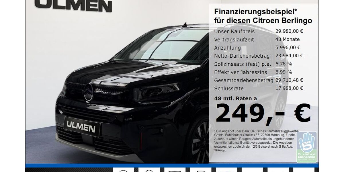 Citroen Berlingo 33.559 km 29.980 &euro; Düsseldorf 40233